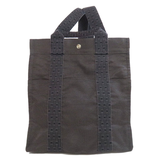 HERMES Backpack canvas gray Her LineMM Women Used Authentic