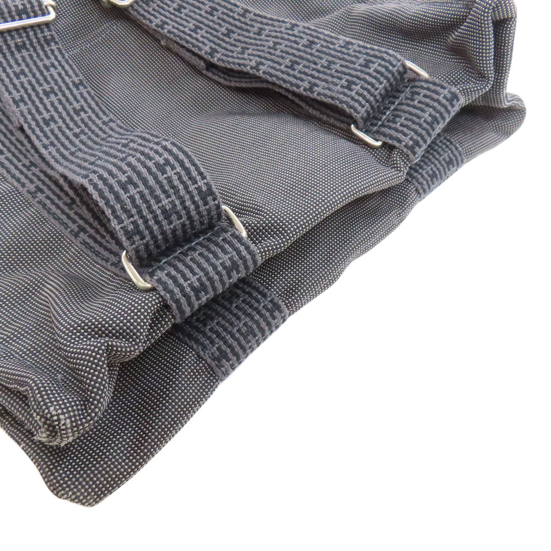 HERMES Backpack canvas gray Her LineMM Women Used Authentic