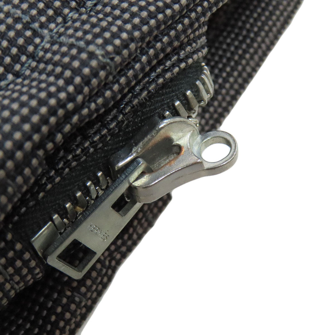 HERMES Backpack canvas gray Her LineMM Women Used Authentic