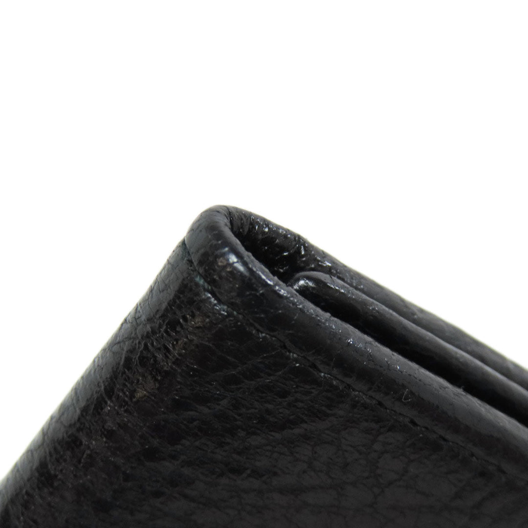 BALENCIAGA Key case Key holder  477450 leather black Classic