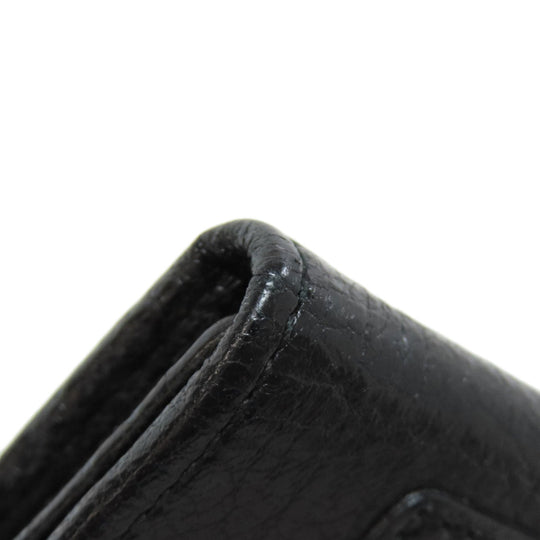 BALENCIAGA Key case Key holder  477450 leather black Classic