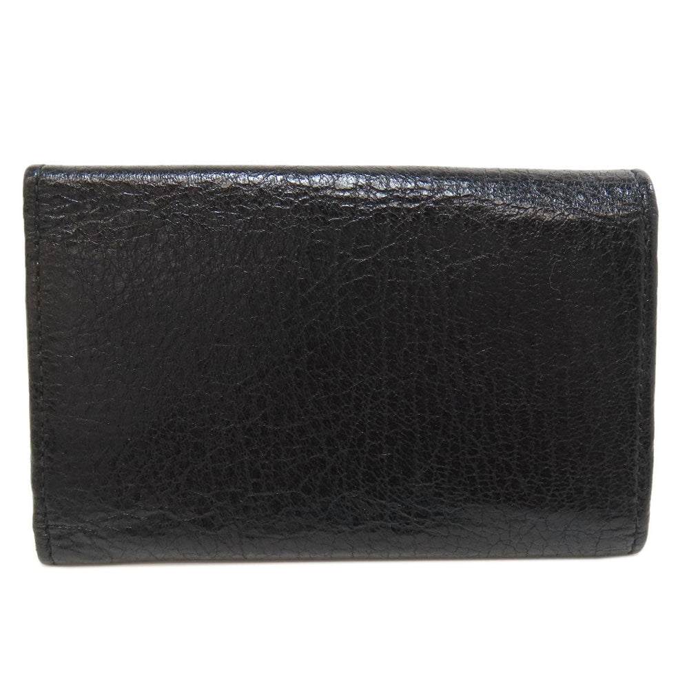 BALENCIAGA Key case Key holder  477450 leather black Classic