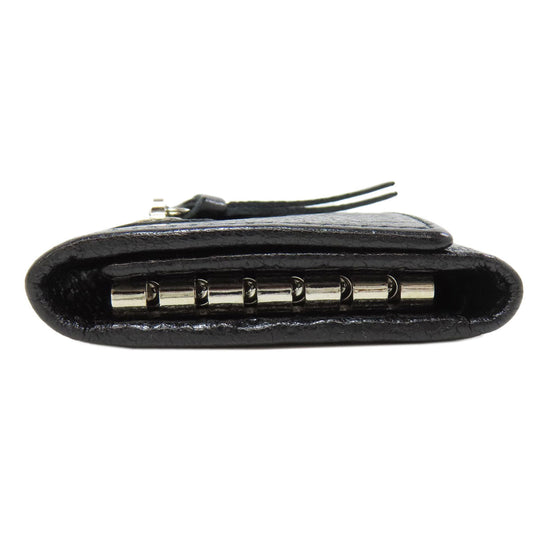 BALENCIAGA Key case Key holder  477450 leather black Classic
