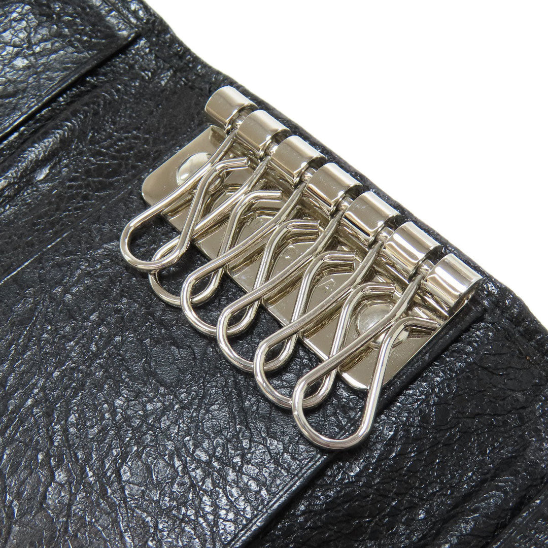 BALENCIAGA Key case Key holder  477450 leather black Classic
