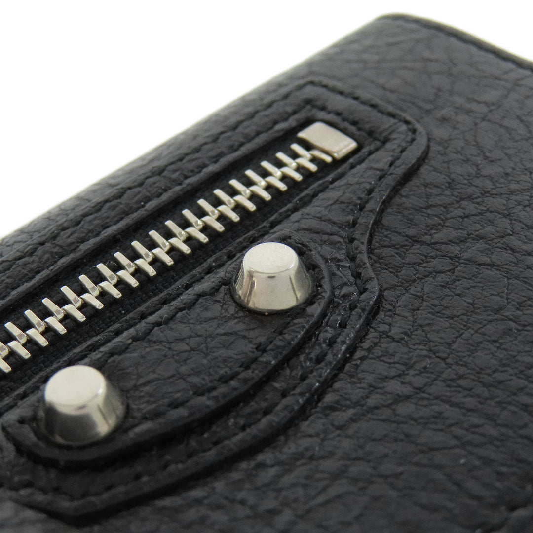 BALENCIAGA Key case Key holder  477450 leather black Classic