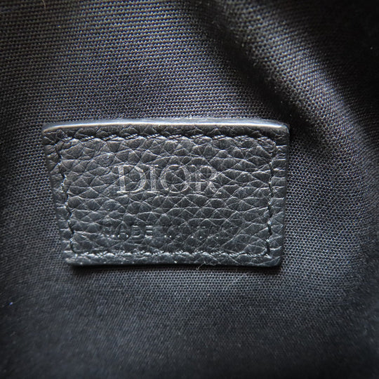 Christian Dior Shoulder Bag canvas black Trotter Pattern Women Used Authentic