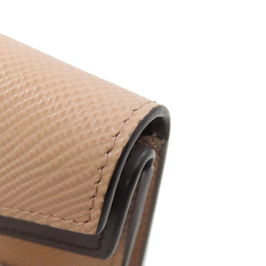 PRADA Bifold Wallet leather beige logo