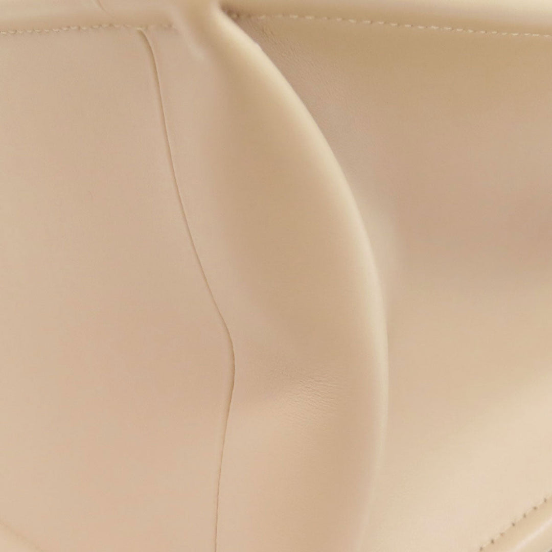 Christian Dior Tote Bag lambskin beige Lady Dior 2WAY Women Used Authentic
