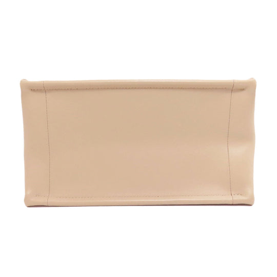 Christian Dior Tote Bag lambskin beige Lady Dior 2WAY Women Used Authentic