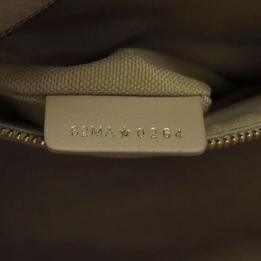 Christian Dior Tote Bag lambskin beige Lady Dior 2WAY Women Used Authentic