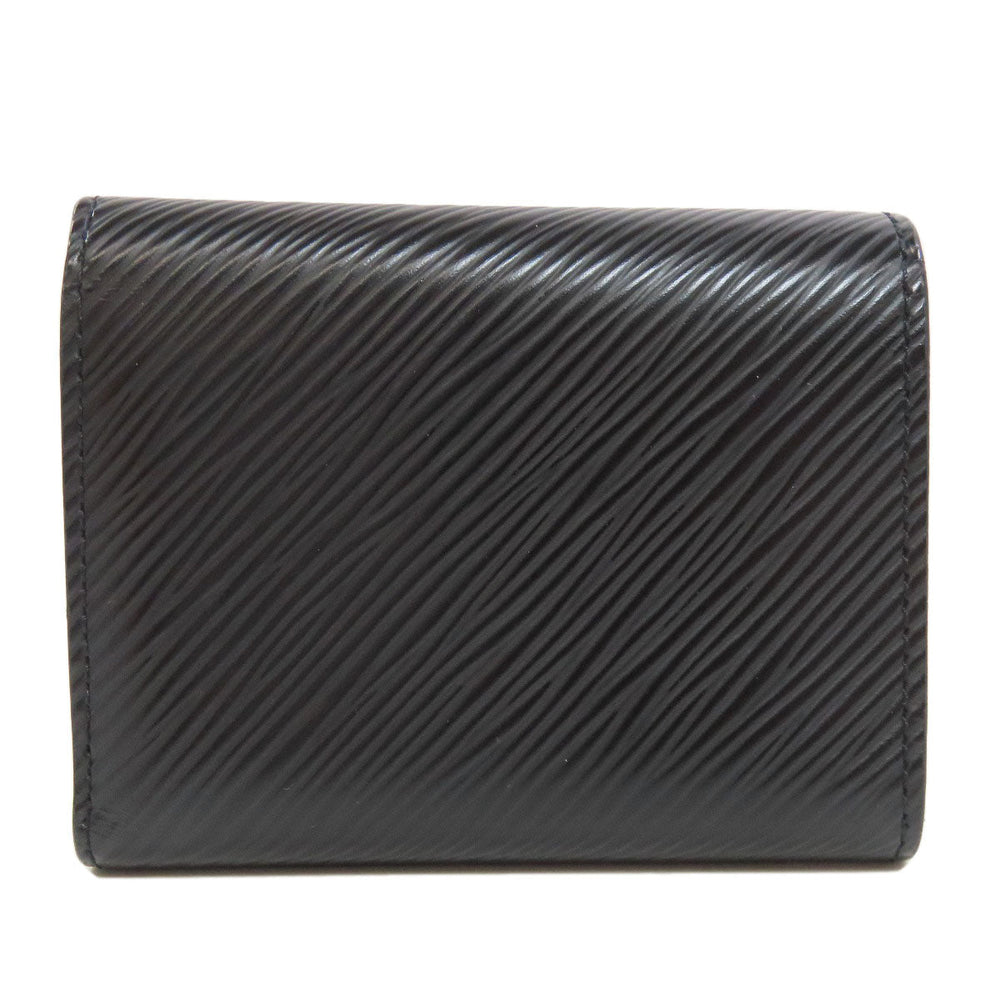LOUIS VUITTON Bifold Wallet M63322 Epi black Portefeuille Twist Compact Women Used Authentic