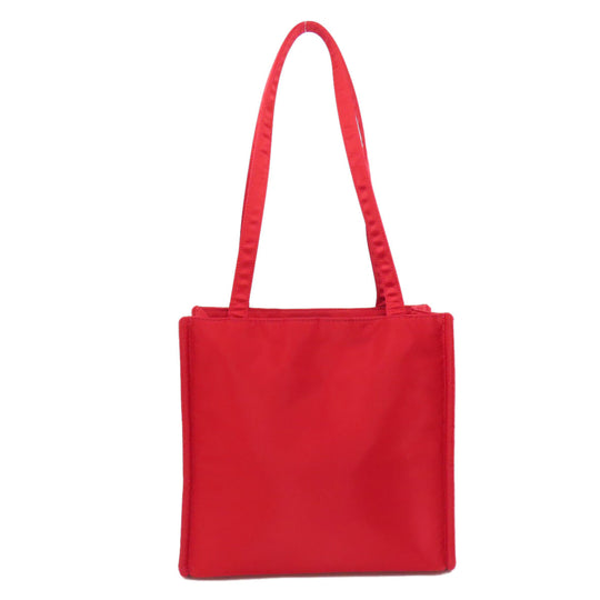 Kate Spade Tote Bag Nylon Red logo Women Used Authentic