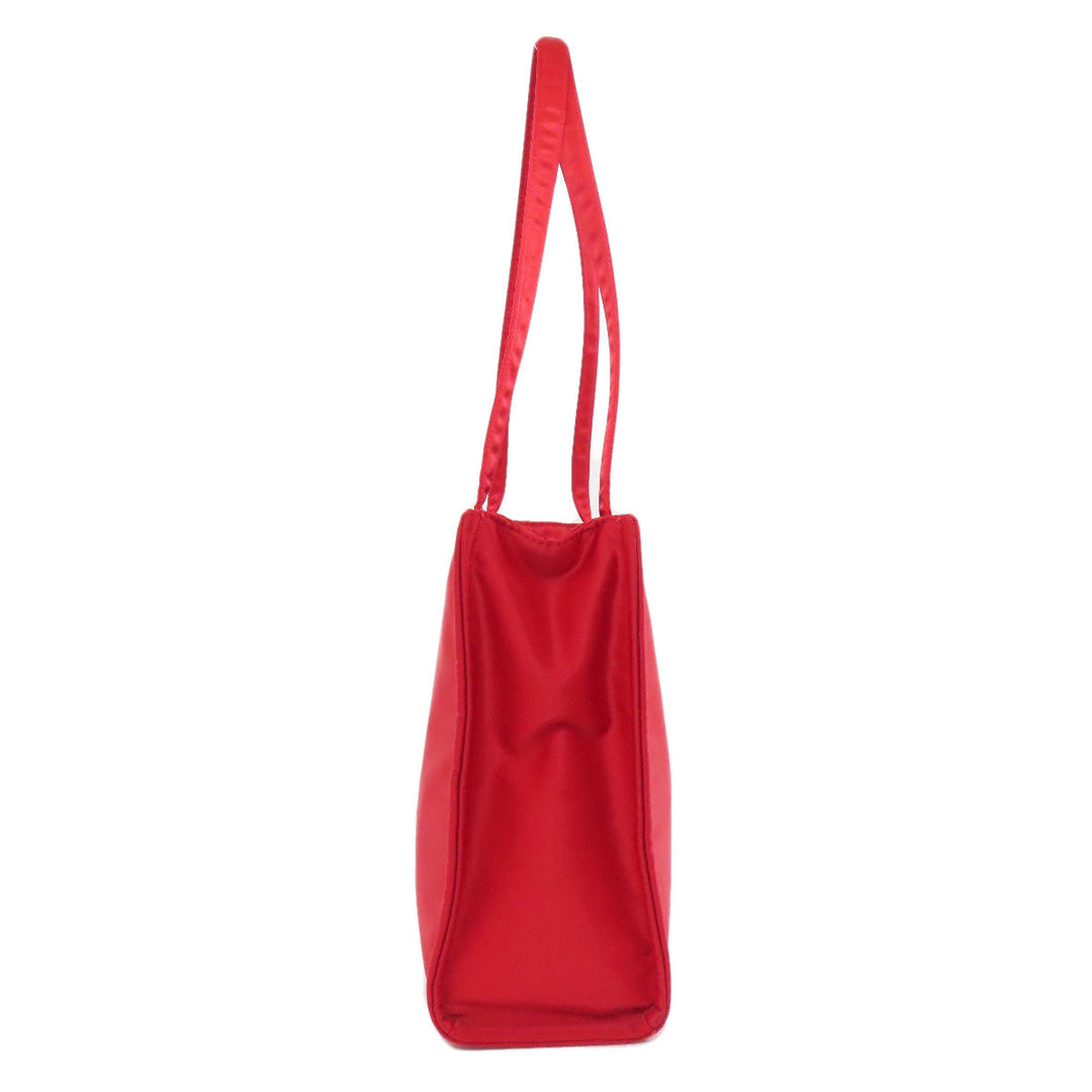 Kate Spade Tote Bag Nylon Red logo Women Used Authentic