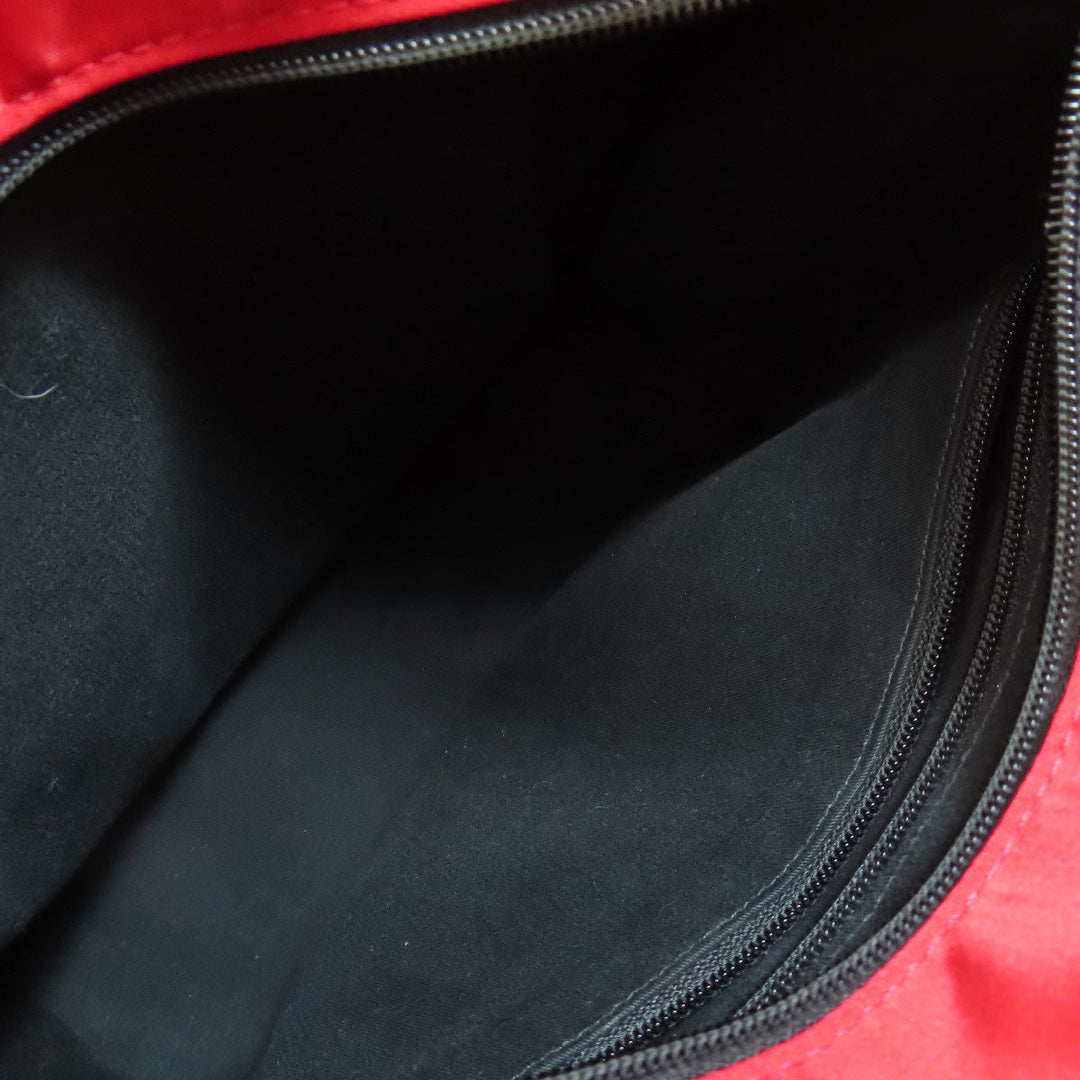 Kate Spade Tote Bag Nylon Red logo Women Used Authentic