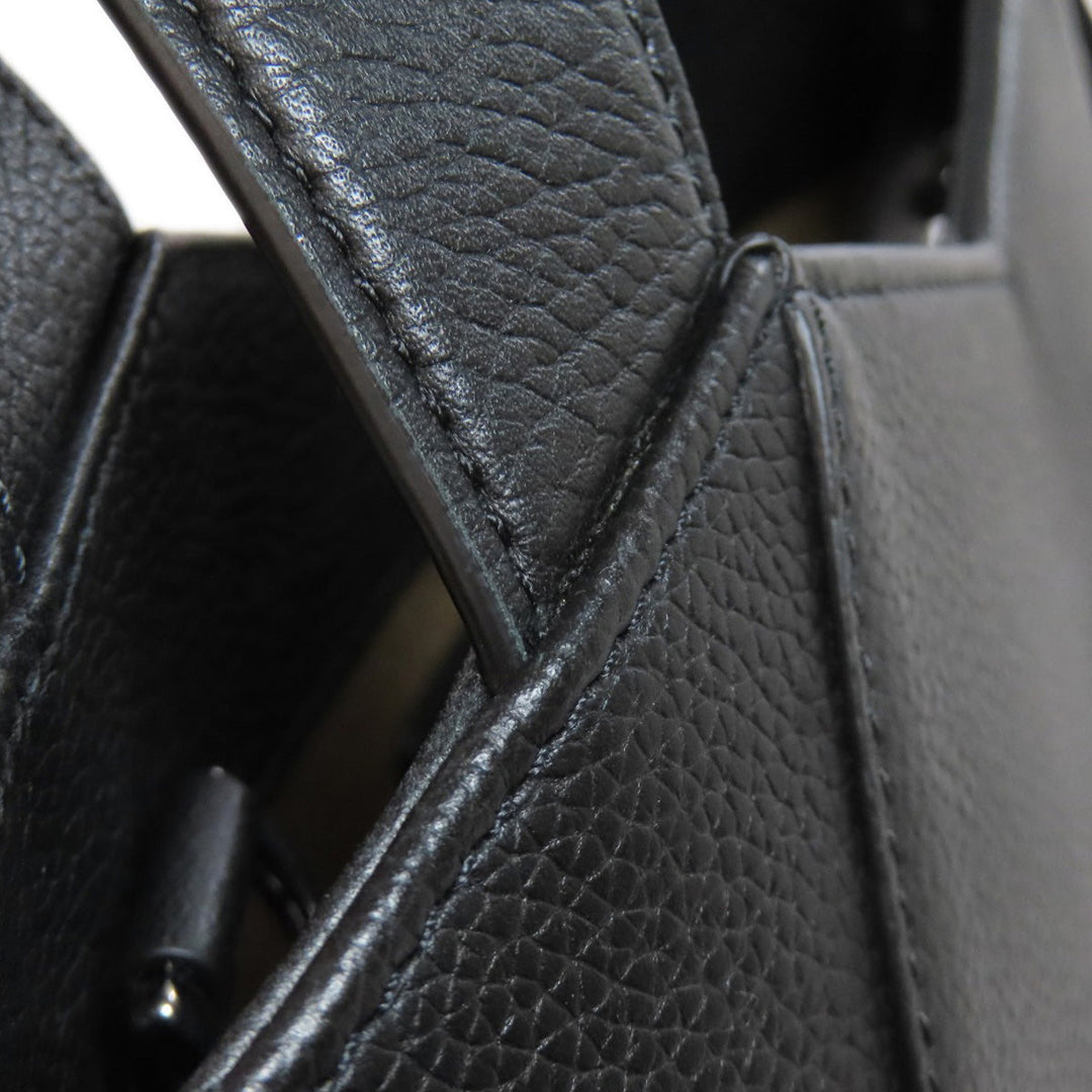 MORABITO Handbag leather black 2WAY Women Used Authentic