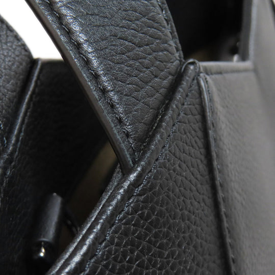 MORABITO Handbag leather black 2WAY Women Used Authentic