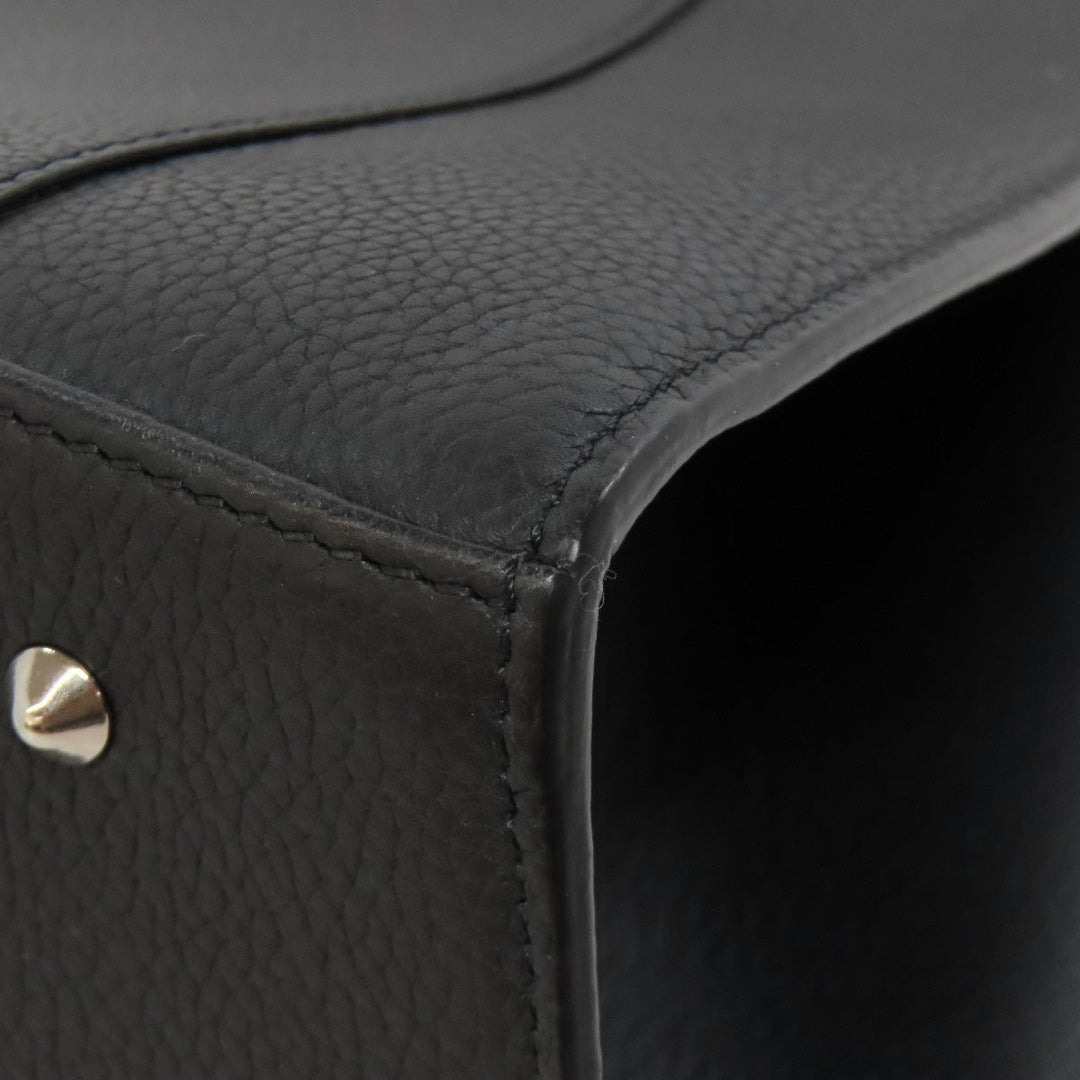 MORABITO Handbag leather black 2WAY Women Used Authentic