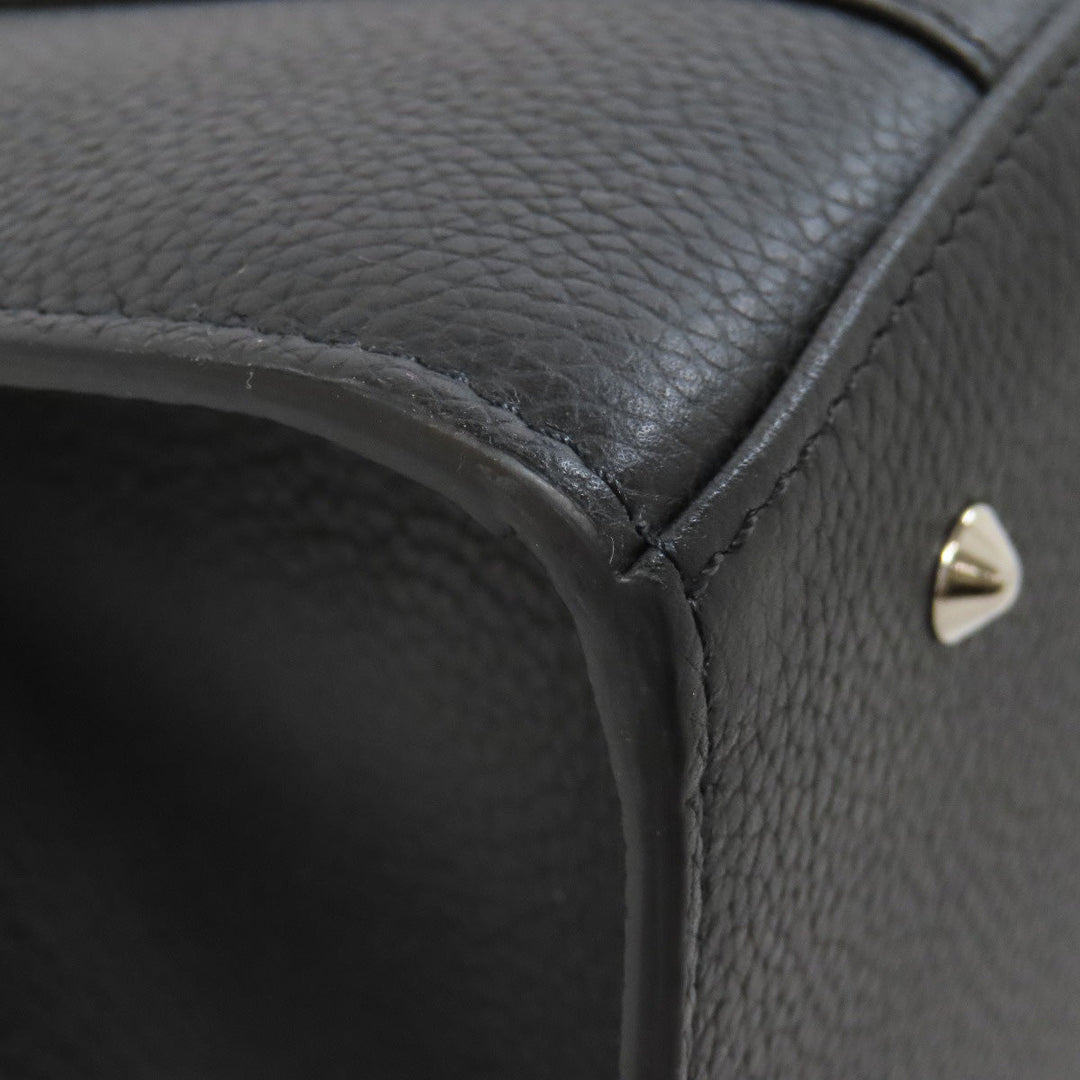 MORABITO Handbag leather black 2WAY Women Used Authentic