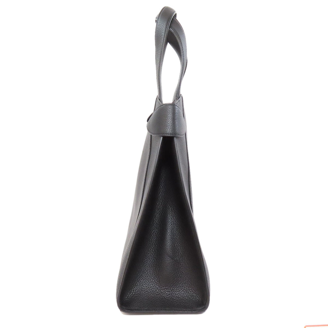 MORABITO Handbag leather black 2WAY Women Used Authentic