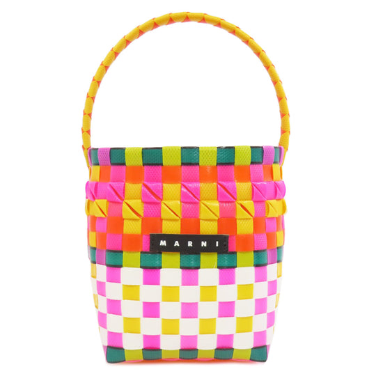 MARNI Handbag polypropylene yellow logo