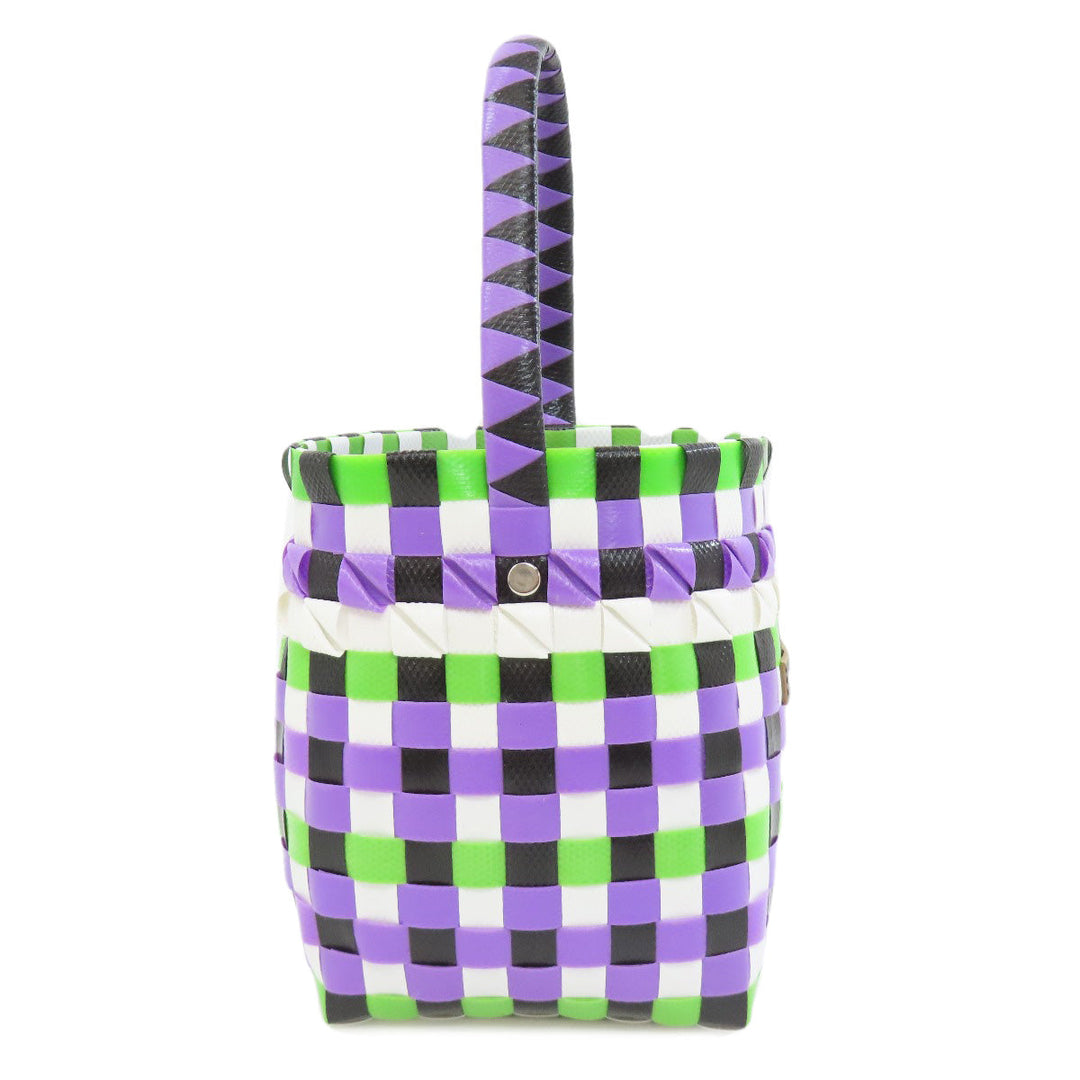 MARNI Handbag polypropylene purple logo Women Used Authentic