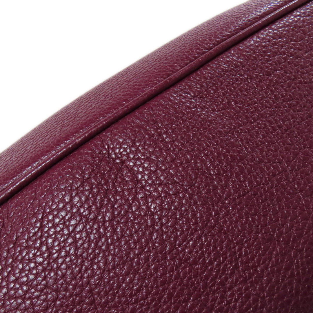 COACH Handbag F38250 leather Red one belt 2WAY Women Used Authentic