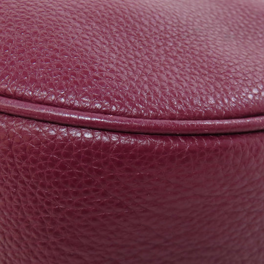 COACH Handbag F38250 leather Red one belt 2WAY Women Used Authentic