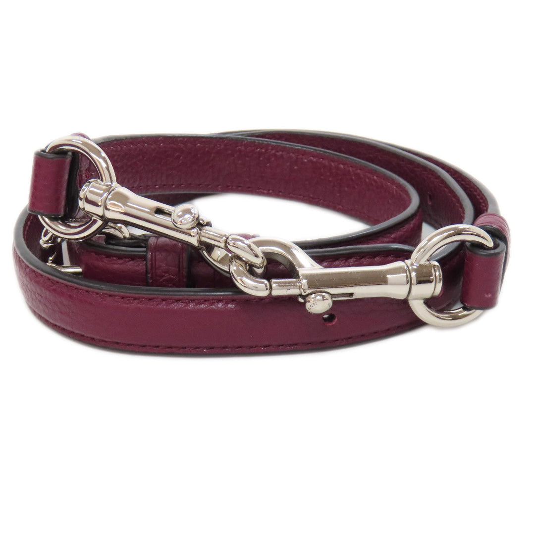 COACH Handbag F38250 leather Red one belt 2WAY Women Used Authentic