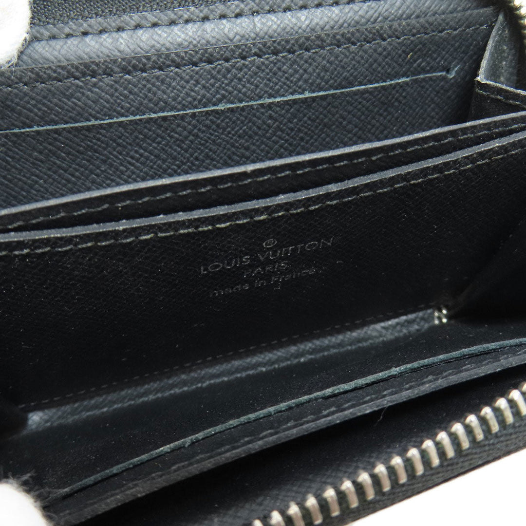 LOUIS VUITTON Coin case N63076 Damier canvas gray Zippy coin purse mens Used Authentic
