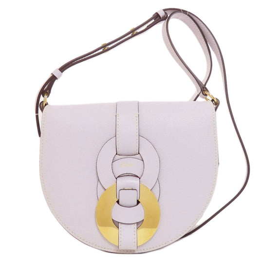 Chloe Shoulder Bag leather purple Darryl Women Used Authentic