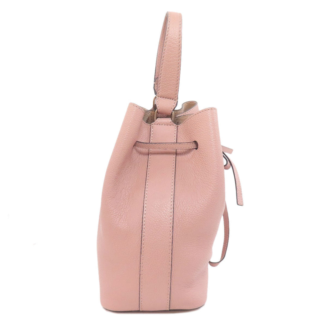 Furla Handbag leather beige 2WAY Women Used Authentic