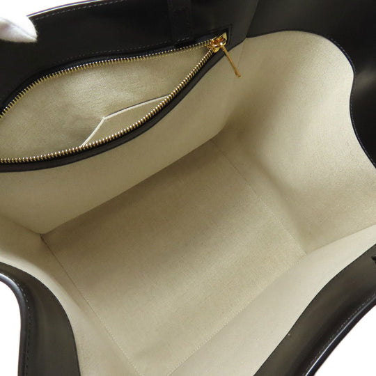 CELINE Tote Bag canvas beige logo Women Used Authentic