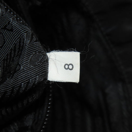 PRADA Shoulder Bag Nylon black logoMetal Women Used Authentic