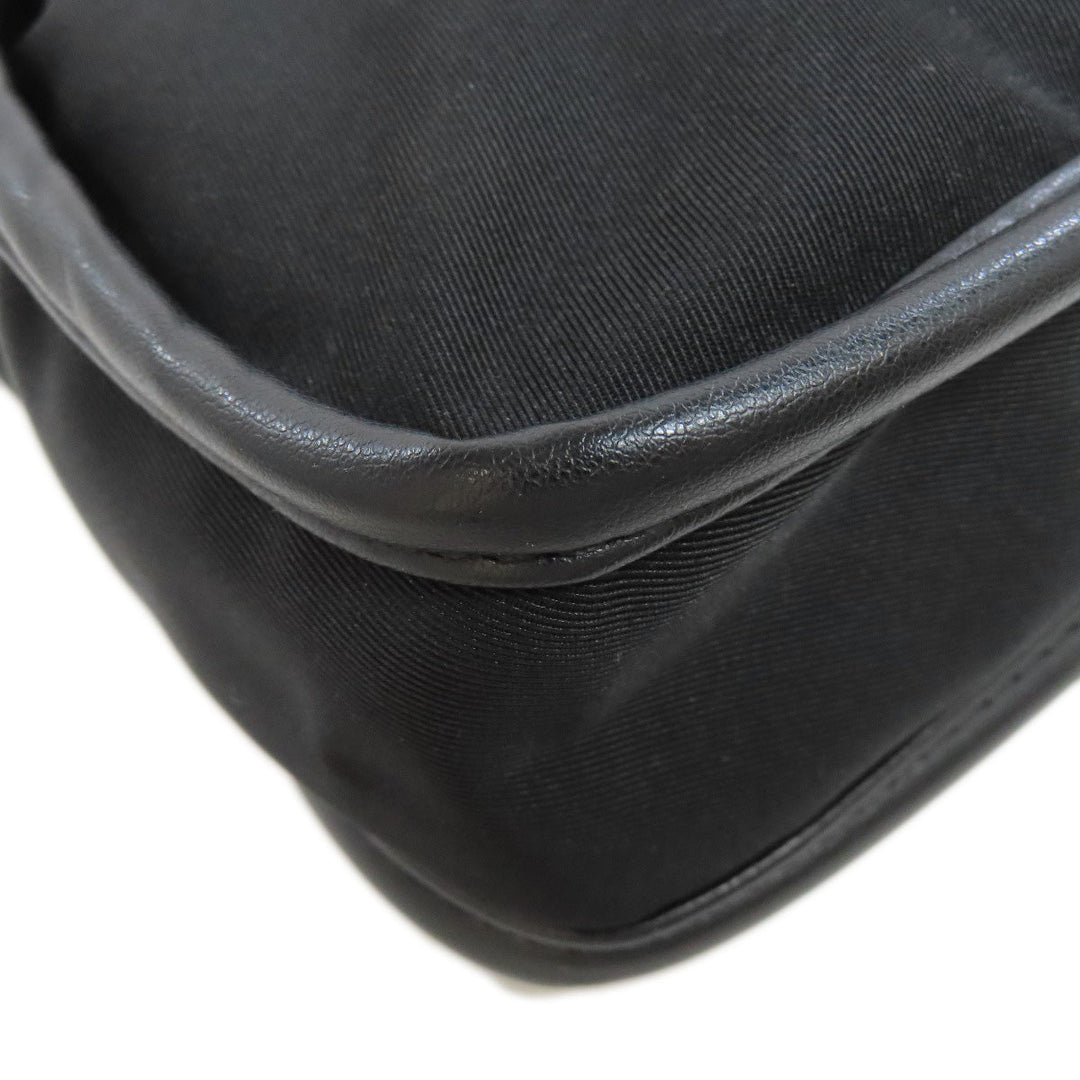 Stella McCartney Shoulder Bag Nylon black Studs circle logo Women Used Authentic