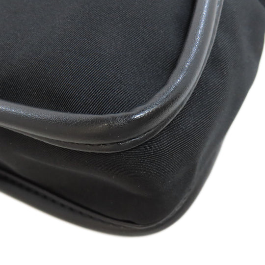 Stella McCartney Shoulder Bag Nylon black Studs circle logo Women Used Authentic