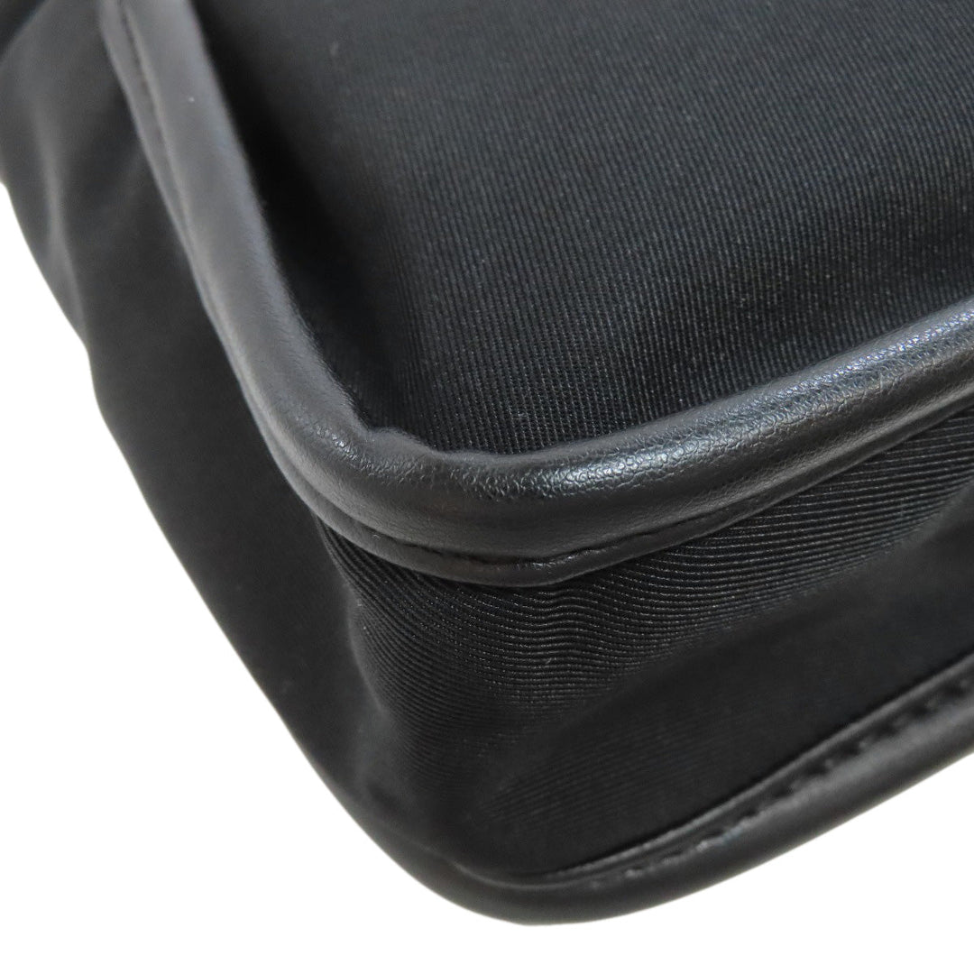Stella McCartney Shoulder Bag Nylon black Studs circle logo Women Used Authentic