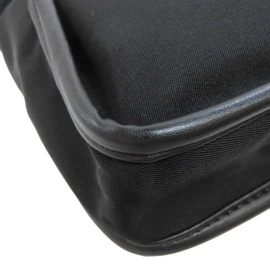 Stella McCartney Shoulder Bag Nylon black Studs circle logo Women Used Authentic