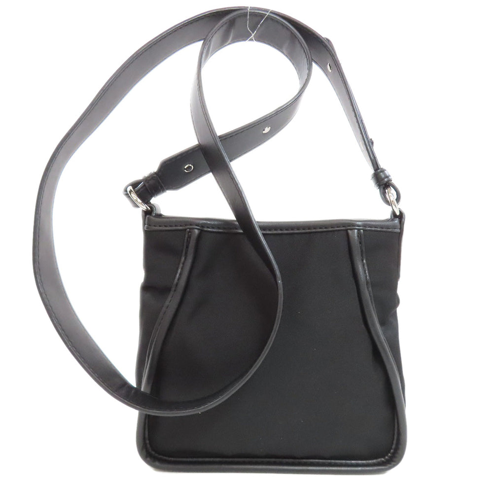 Stella McCartney Shoulder Bag Nylon black Studs circle logo Women Used Authentic