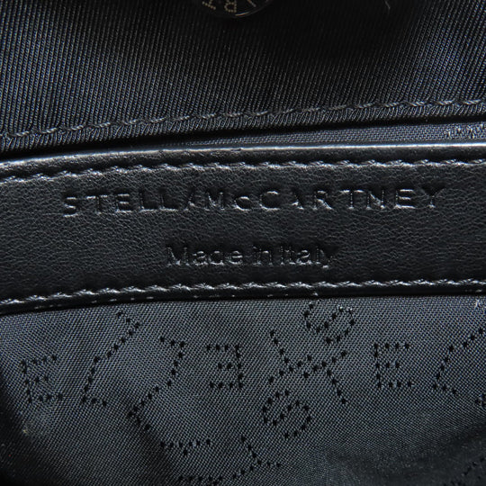 Stella McCartney Shoulder Bag Nylon black Studs circle logo Women Used Authentic