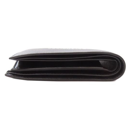 BALENCIAGA Bifold Wallet 594315 leather black logo mens Used Authentic