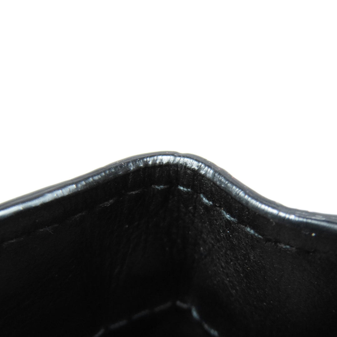 JIMMY CHOO Bifold Wallet leather black Star motif Women Used Authentic