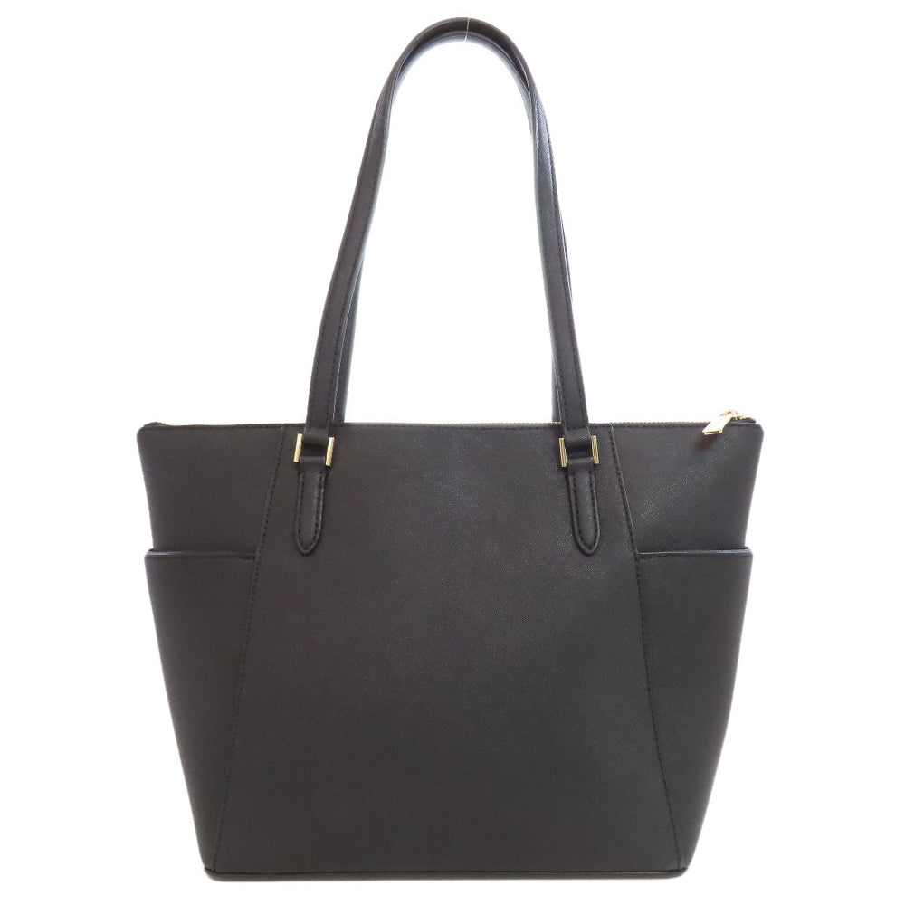 MICHAEL KORS Tote Bag PVC black logo Women Used Authentic