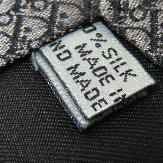 Christian Dior tie silk gray logo mens Used Authentic