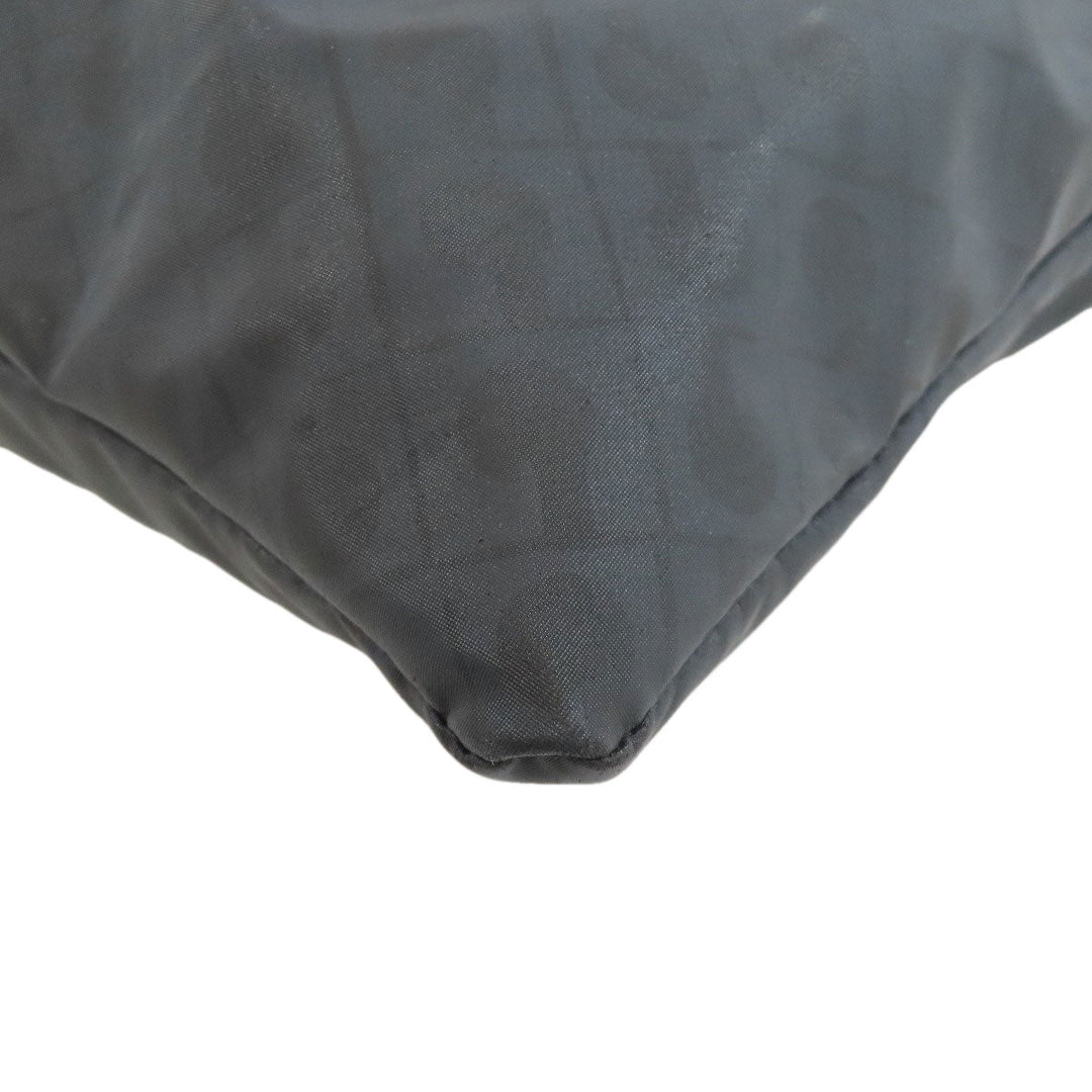 GHERARDINI Shoulder Bag Nylon black Logo motif Women Used Authentic