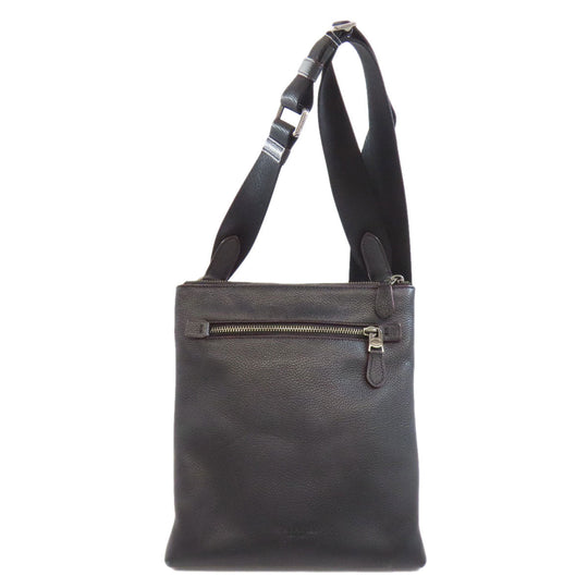 COACH Shoulder Bag 88255 leather black logo Women Used Authentic