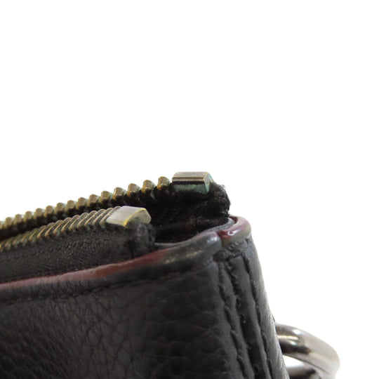 COACH Shoulder Bag 88255 leather black logo Women Used Authentic