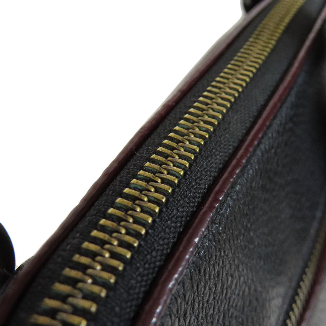 COACH Shoulder Bag 88255 leather black logo Women Used Authentic