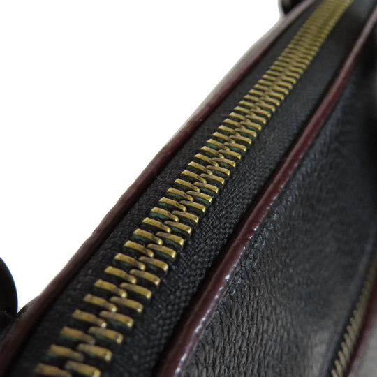 COACH Shoulder Bag 88255 leather black logo Women Used Authentic