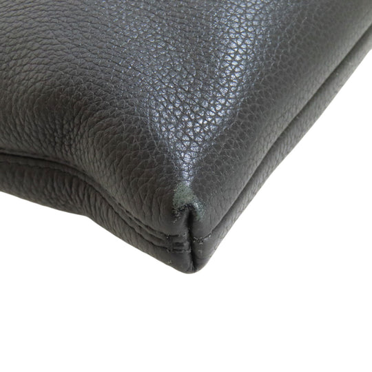 COACH Shoulder Bag 88255 leather black logo Women Used Authentic