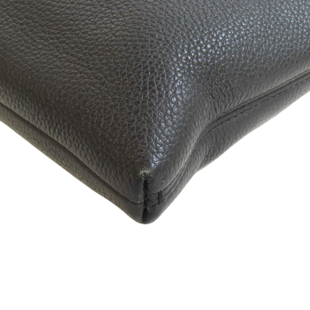 COACH Shoulder Bag 88255 leather black logo Women Used Authentic